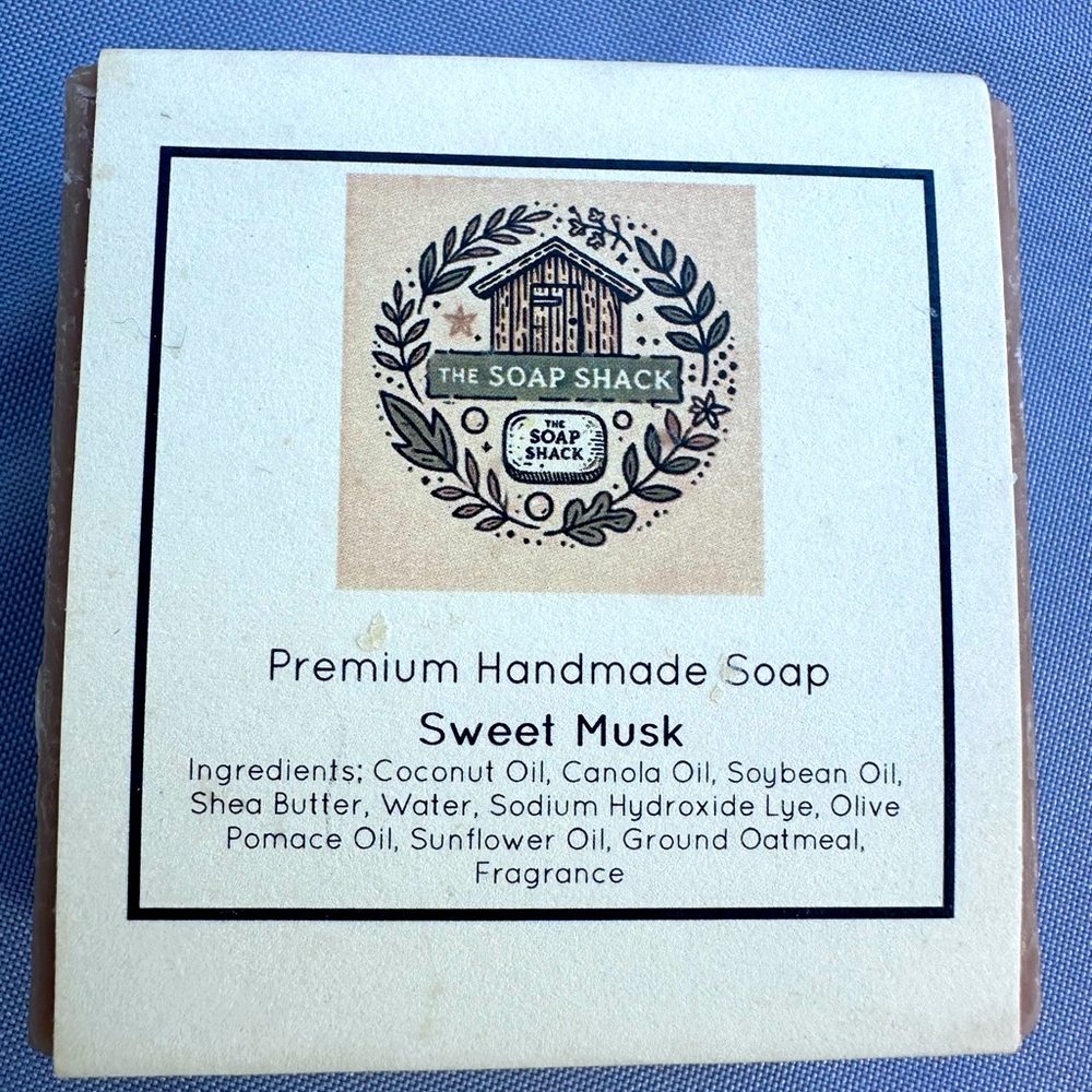 The Soap Shack Premium Handmade Soap -1 Black Raspberry Vanilla & 1 Sweet Musk - Picture 2 of 3